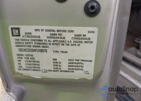 2004 Chevrolet Silverado 2500Hd Lt z USA, uszkodzony, nr VIN 1GCHC23294F248978